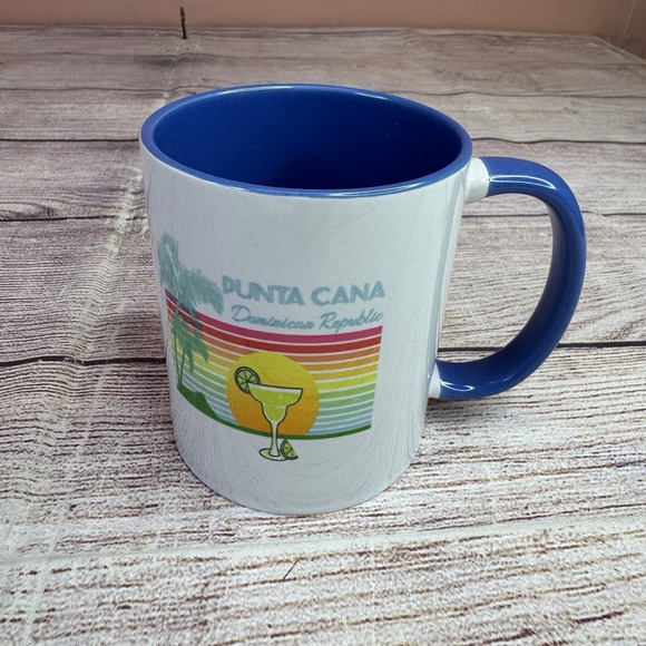 Retro Punta‎ Cana Dominican Republic Mug Tropical Design 11oz Ceramic Souvenir - Picture 4 of 9